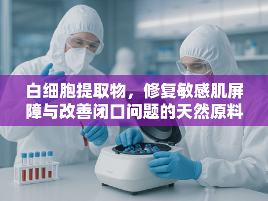 白细胞提取物，修复敏感肌屏障与改善闭口问题的天然原料解析