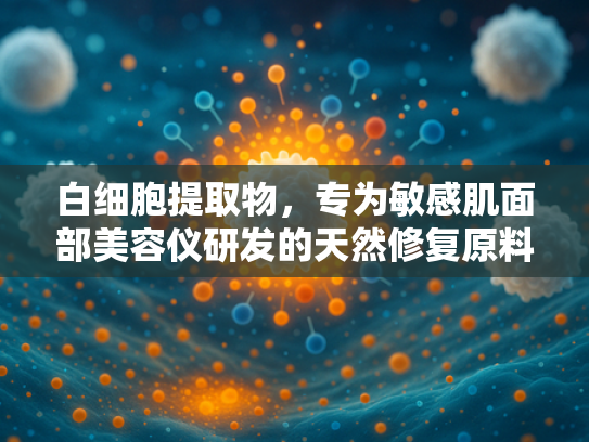 白细胞提取物，专为敏感肌面部美容仪研发的天然修复原料解决方案