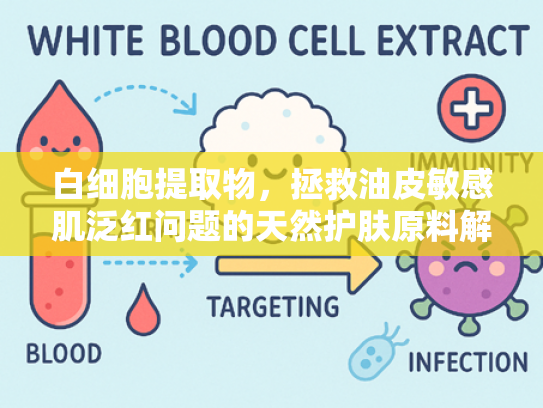 白细胞提取物，拯救油皮敏感肌泛红问题的天然护肤原料解决方案