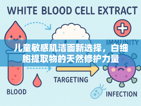 儿童敏感肌洁面新选择，白细胞提取物的天然修护力量