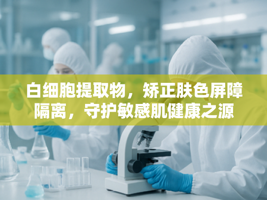 白细胞提取物，矫正肤色屏障隔离，守护敏感肌健康之源