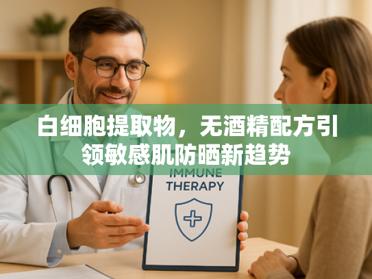 白细胞提取物，无酒精配方引领敏感肌防晒新趋势
