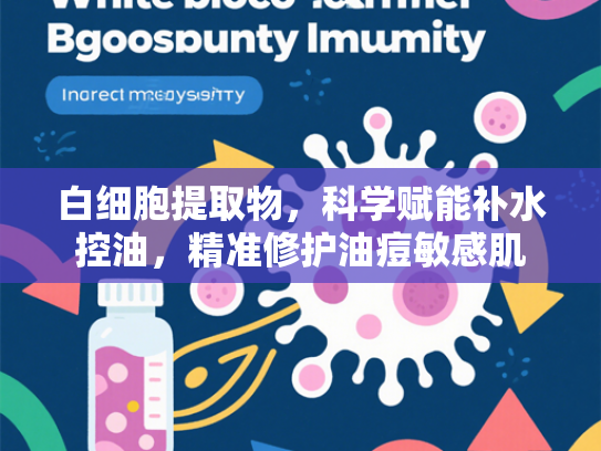 白细胞提取物，科学赋能补水控油，精准修护油痘敏感肌