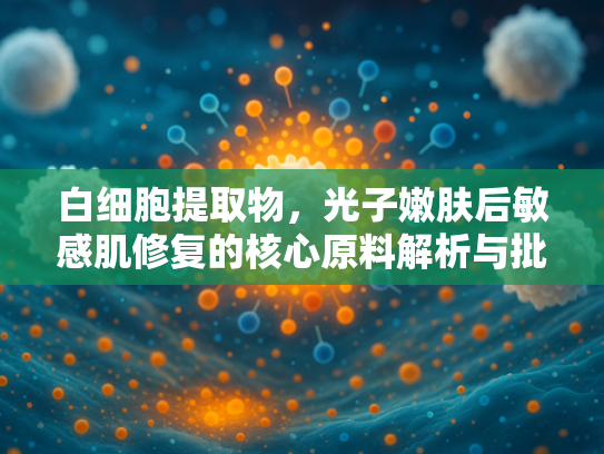 白细胞提取物，光子嫩肤后敏感肌修复的核心原料解析与批发优势