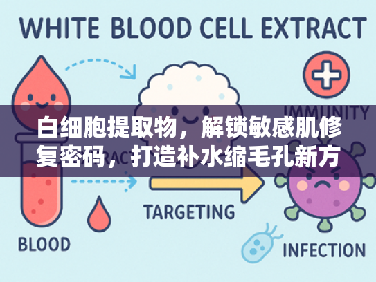 白细胞提取物，解锁敏感肌修复密码，打造补水缩毛孔新方案