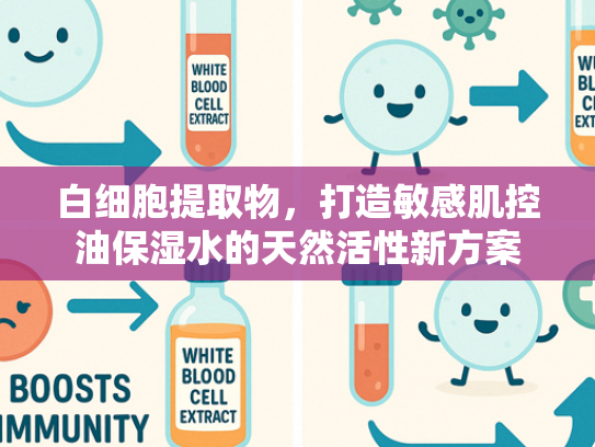 白细胞提取物，打造敏感肌控油保湿水的天然活性新方案