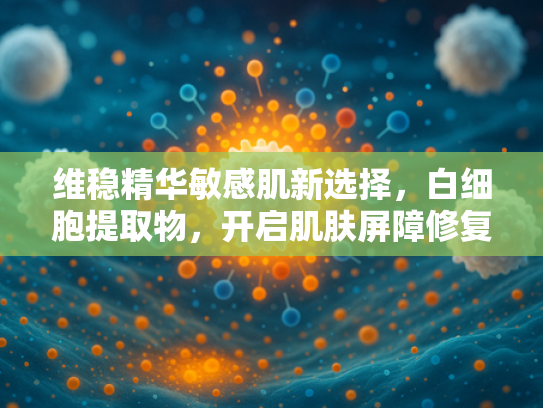 维稳精华敏感肌新选择，白细胞提取物，开启肌肤屏障修复新时代