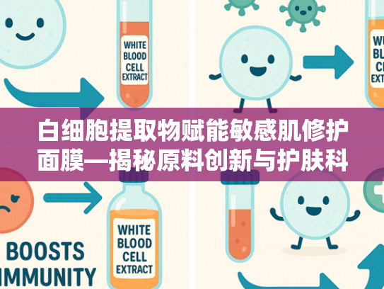 白细胞提取物赋能敏感肌修护面膜—揭秘原料创新与护肤科技融合