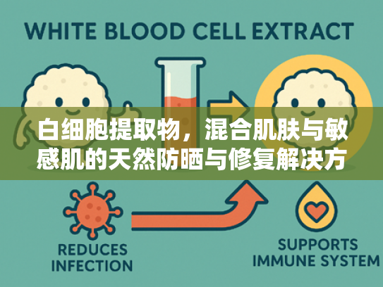 白细胞提取物，混合肌肤与敏感肌的天然防晒与修复解决方案