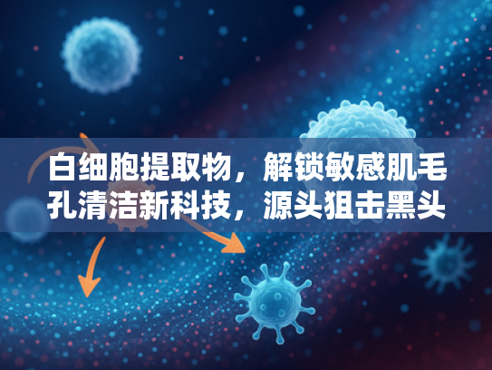 白细胞提取物，解锁敏感肌毛孔清洁新科技，源头狙击黑头烦恼