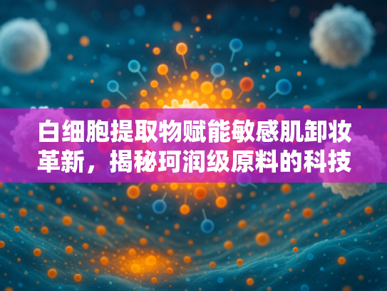 白细胞提取物赋能敏感肌卸妆革新，揭秘珂润级原料的科技突破