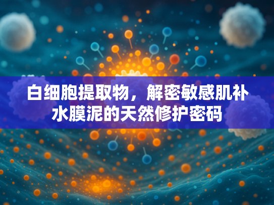 白细胞提取物，解密敏感肌补水膜泥的天然修护密码