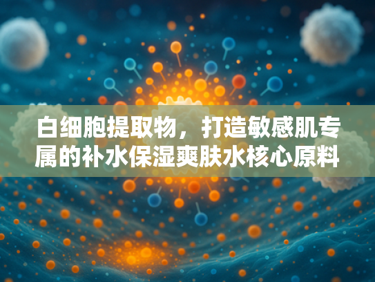 白细胞提取物，打造敏感肌专属的补水保湿爽肤水核心原料解析