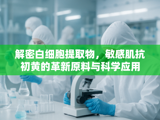 解密白细胞提取物，敏感肌抗初黄的革新原料与科学应用