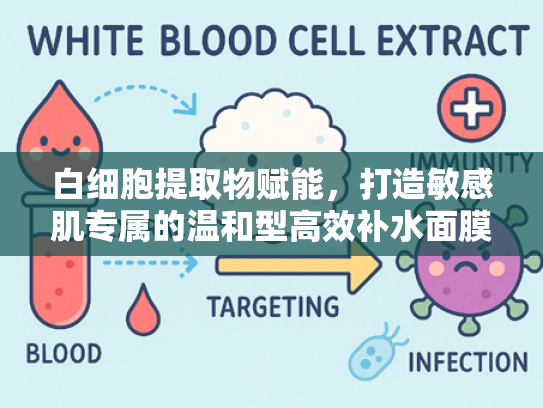 白细胞提取物赋能，打造敏感肌专属的温和型高效补水面膜