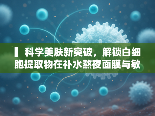 ▍科学美肤新突破，解锁白细胞提取物在补水熬夜面膜与敏感肌护理中的核心价值