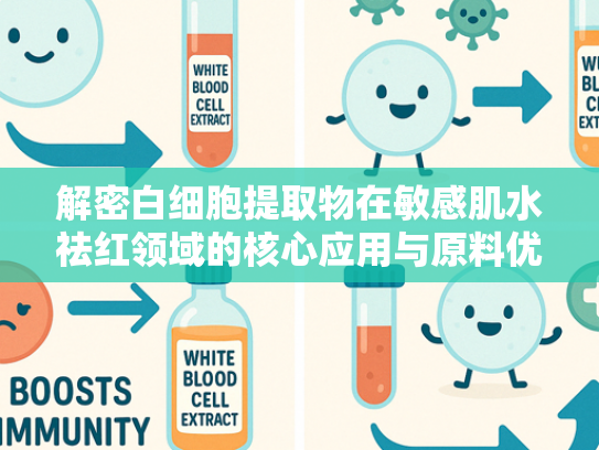 解密白细胞提取物在敏感肌水祛红领域的核心应用与原料优势