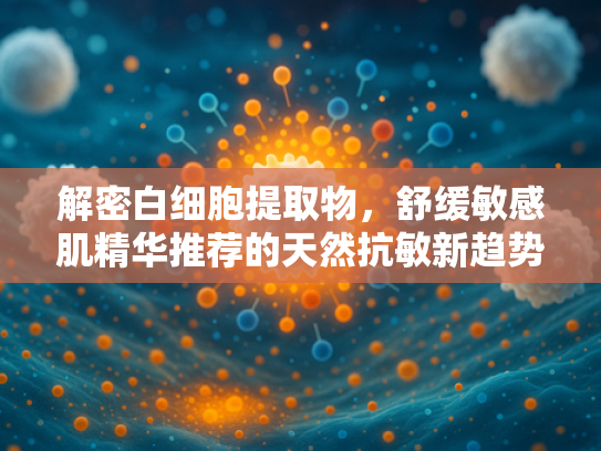 解密白细胞提取物，舒缓敏感肌精华推荐的天然抗敏新趋势