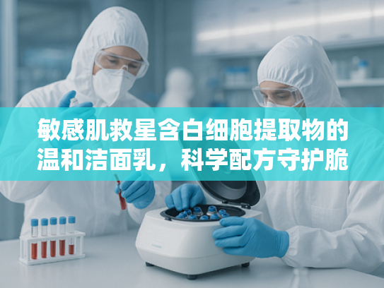敏感肌救星含白细胞提取物的温和洁面乳，科学配方守护脆弱肌屏障