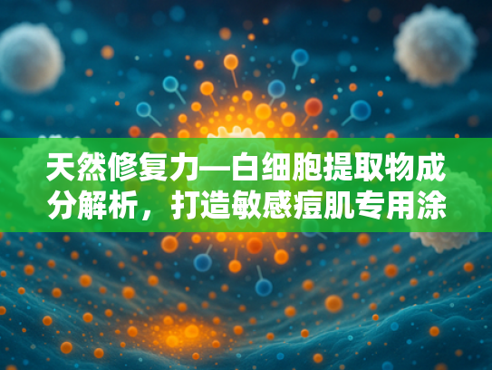 天然修复力—白细胞提取物成分解析，打造敏感痘肌专用涂抹面膜新纪元