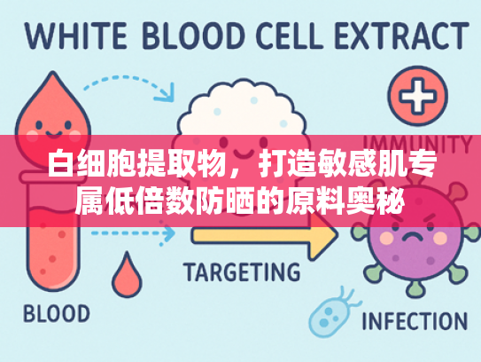 白细胞提取物，打造敏感肌专属低倍数防晒的原料奥秘