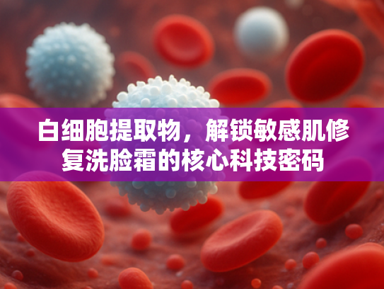 白细胞提取物，解锁敏感肌修复洗脸霜的核心科技密码