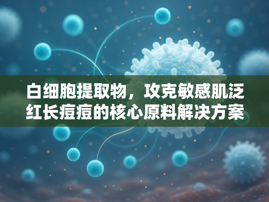 白细胞提取物，攻克敏感肌泛红长痘痘的核心原料解决方案