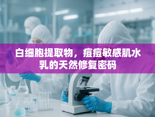 白细胞提取物，痘痘敏感肌水乳的天然修复密码