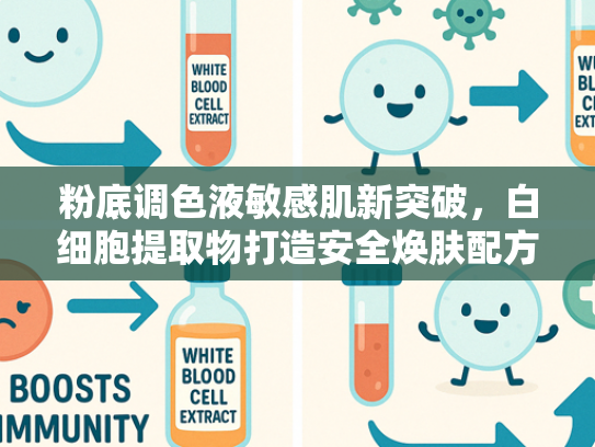 粉底调色液敏感肌新突破，白细胞提取物打造安全焕肤配方
