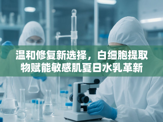 温和修复新选择，白细胞提取物赋能敏感肌夏日水乳革新