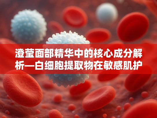 澄莹面部精华中的核心成分解析—白细胞提取物在敏感肌护理中的创新应用