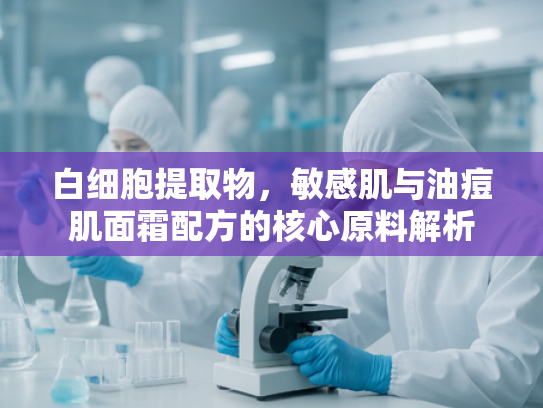 白细胞提取物，敏感肌与油痘肌面霜配方的核心原料解析