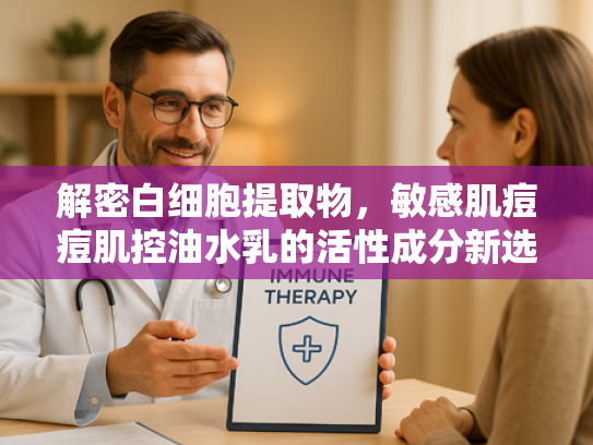 解密白细胞提取物，敏感肌痘痘肌控油水乳的活性成分新选择