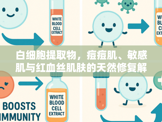 白细胞提取物，痘痘肌、敏感肌与红血丝肌肤的天然修复解决方案