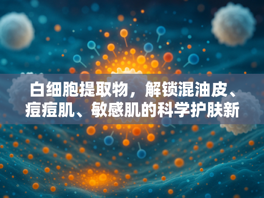 白细胞提取物，解锁混油皮、痘痘肌、敏感肌的科学护肤新方案