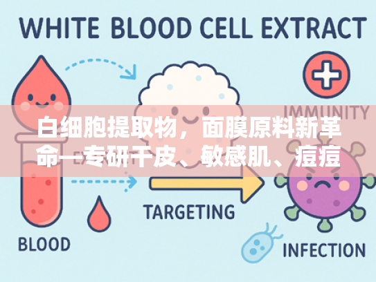 白细胞提取物，面膜原料新革命—专研干皮、敏感肌、痘痘肌的活性修复力量
