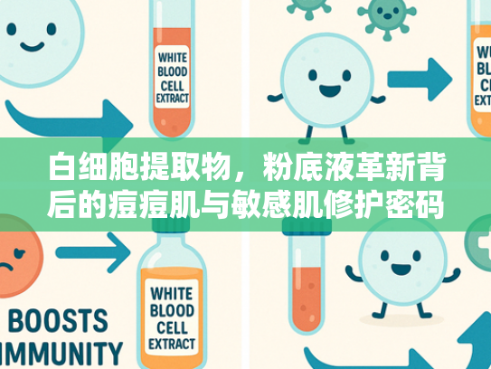 白细胞提取物，粉底液革新背后的痘痘肌与敏感肌修护密码