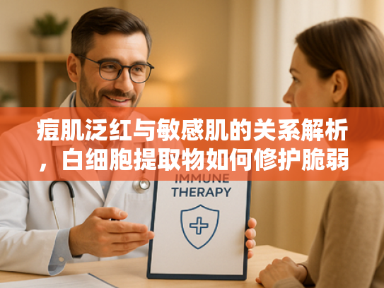 痘肌泛红与敏感肌的关系解析，白细胞提取物如何修护脆弱肌肤屏障？