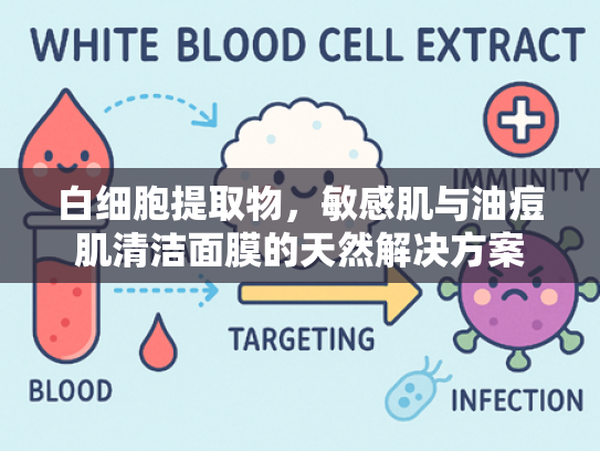 白细胞提取物，敏感肌与油痘肌清洁面膜的天然解决方案
