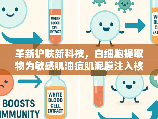 革新护肤新科技，白细胞提取物为敏感肌油痘肌泥膜注入核心能量