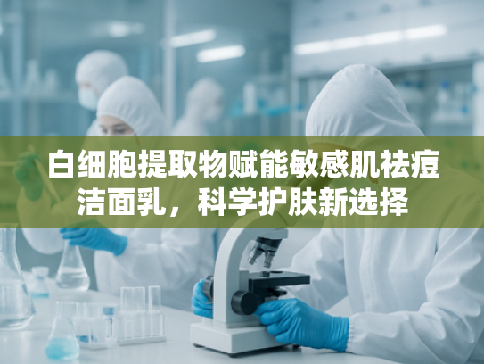 白细胞提取物赋能敏感肌祛痘洁面乳，科学护肤新选择