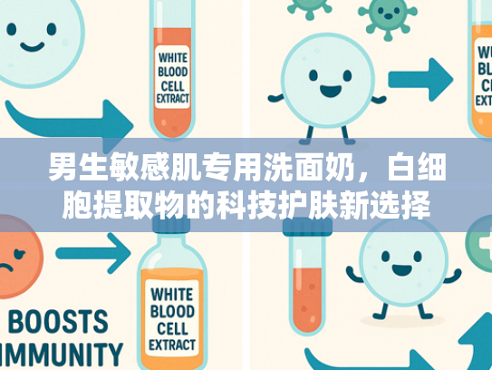 男生敏感肌专用洗面奶，白细胞提取物的科技护肤新选择