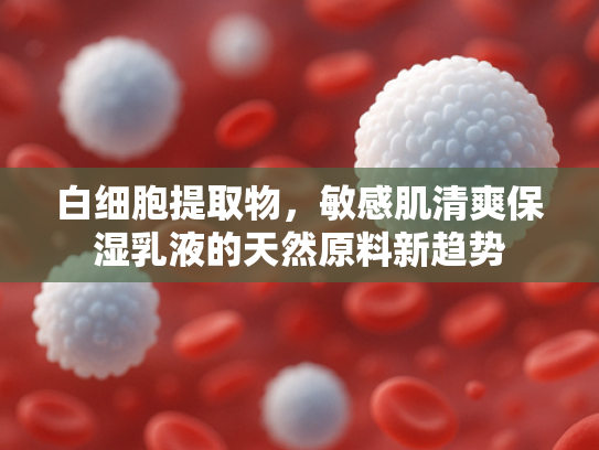 白细胞提取物，敏感肌清爽保湿乳液的天然原料新趋势
