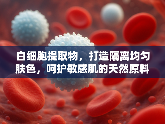 白细胞提取物，打造隔离均匀肤色，呵护敏感肌的天然原料解决方案