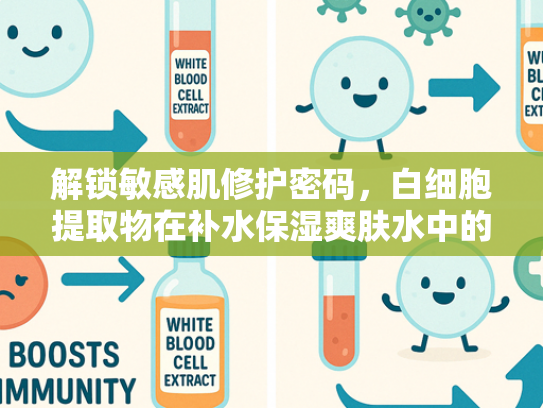 解锁敏感肌修护密码，白细胞提取物在补水保湿爽肤水中的核心价值与应用