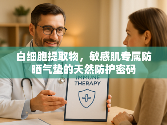 白细胞提取物，敏感肌专属防晒气垫的天然防护密码