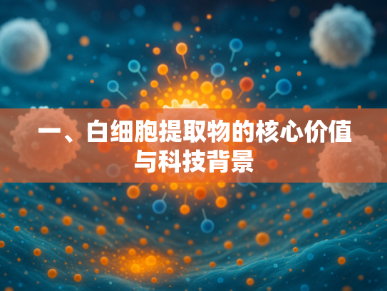 一、白细胞提取物的核心价值与科技背景