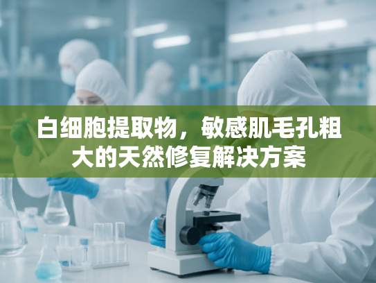 白细胞提取物，敏感肌毛孔粗大的天然修复解决方案