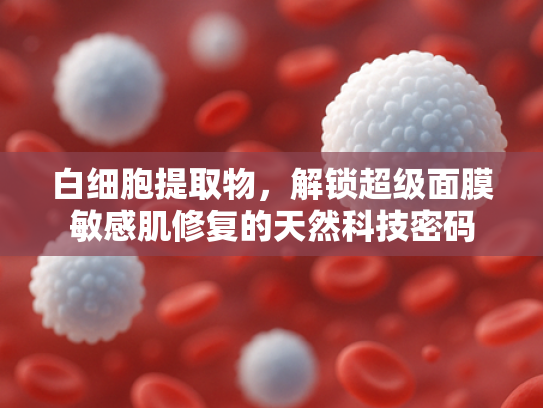 白细胞提取物，解锁超级面膜敏感肌修复的天然科技密码
