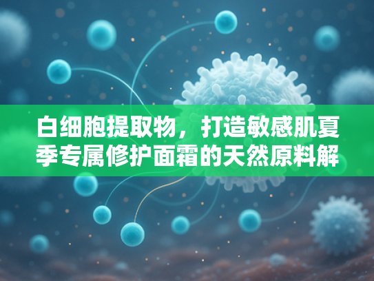 白细胞提取物，打造敏感肌夏季专属修护面霜的天然原料解析